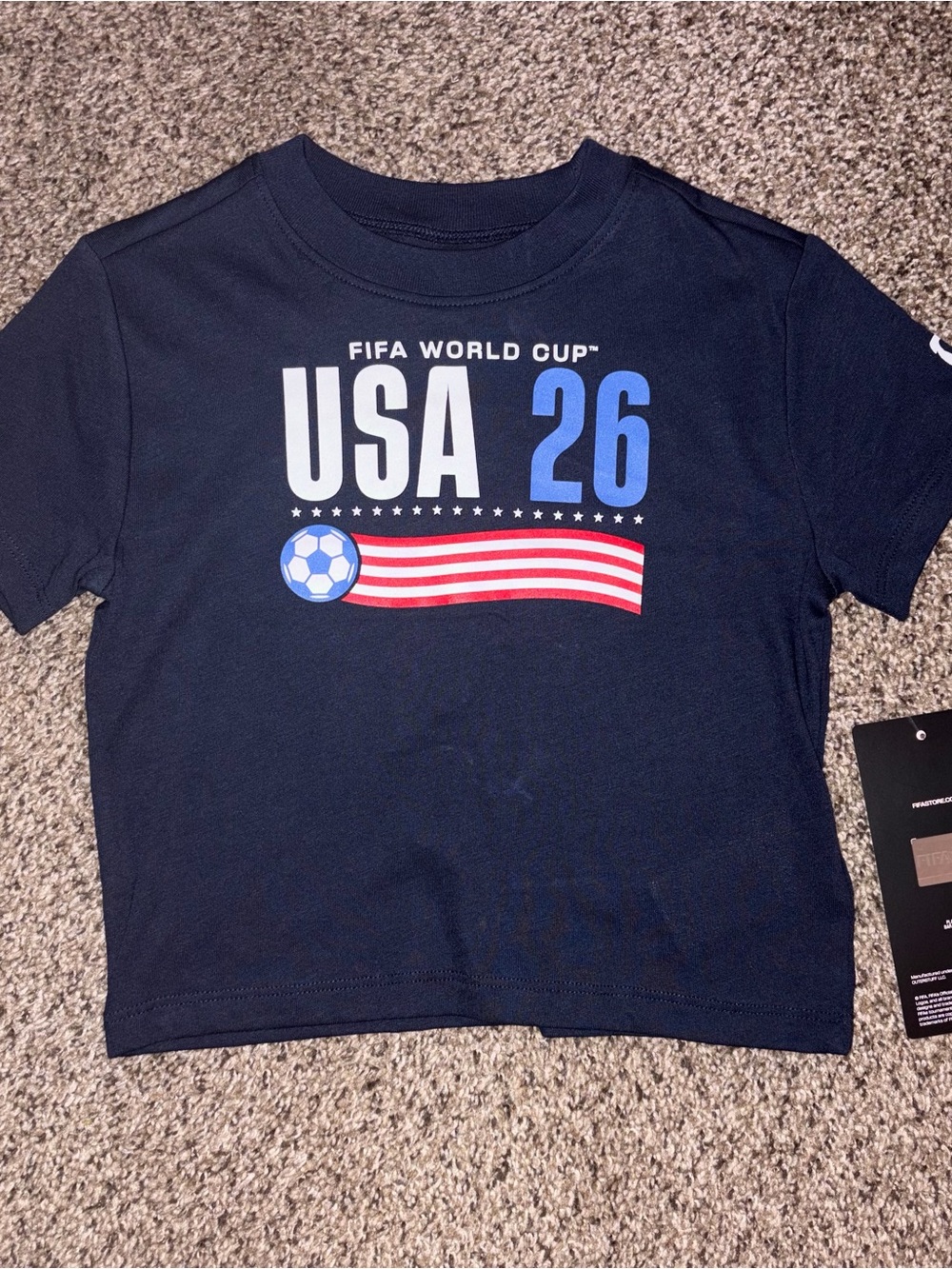 Kids Navy 'USA 26' Soccer Graphic Tee
